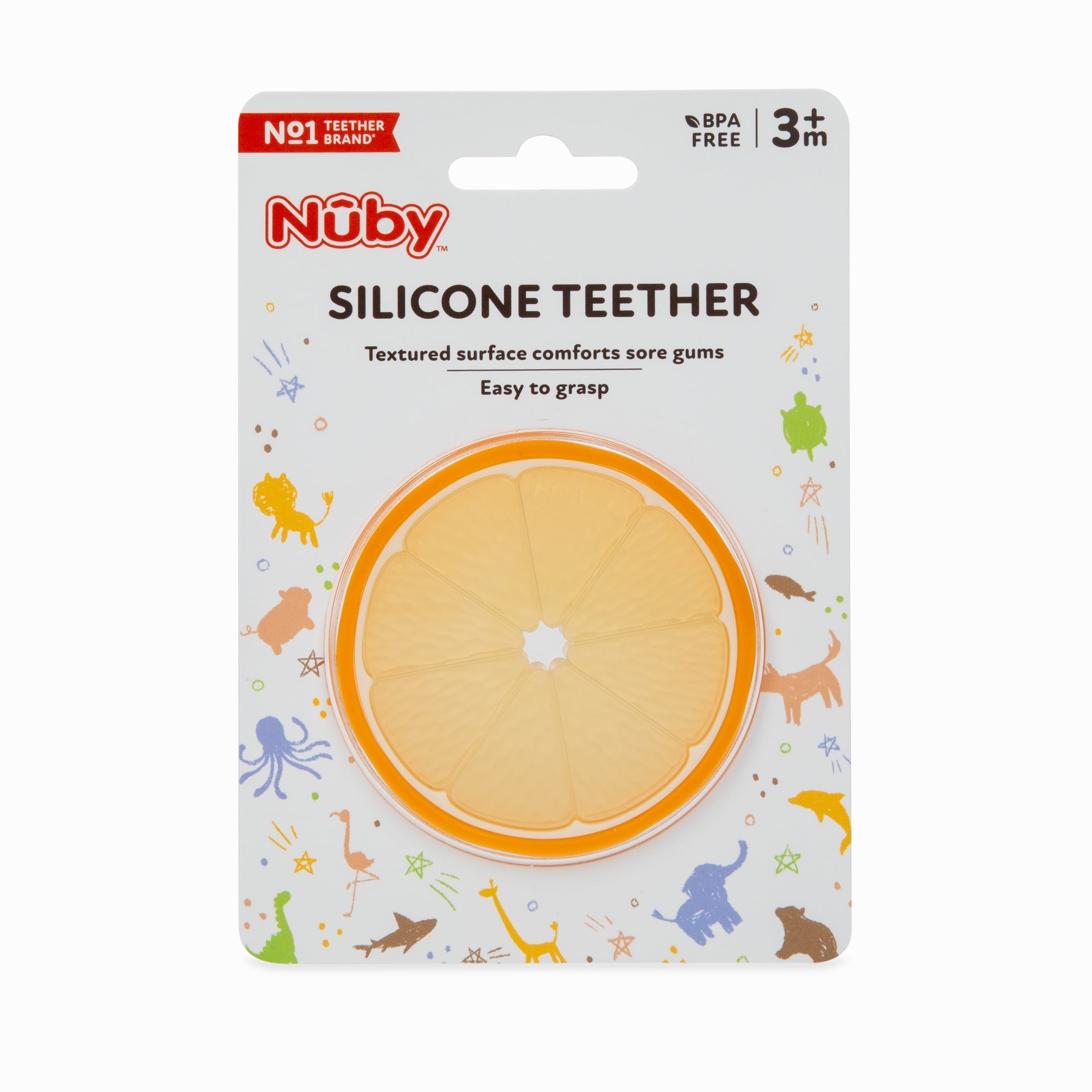 Orange Slice Silicone Teether (5LKI)