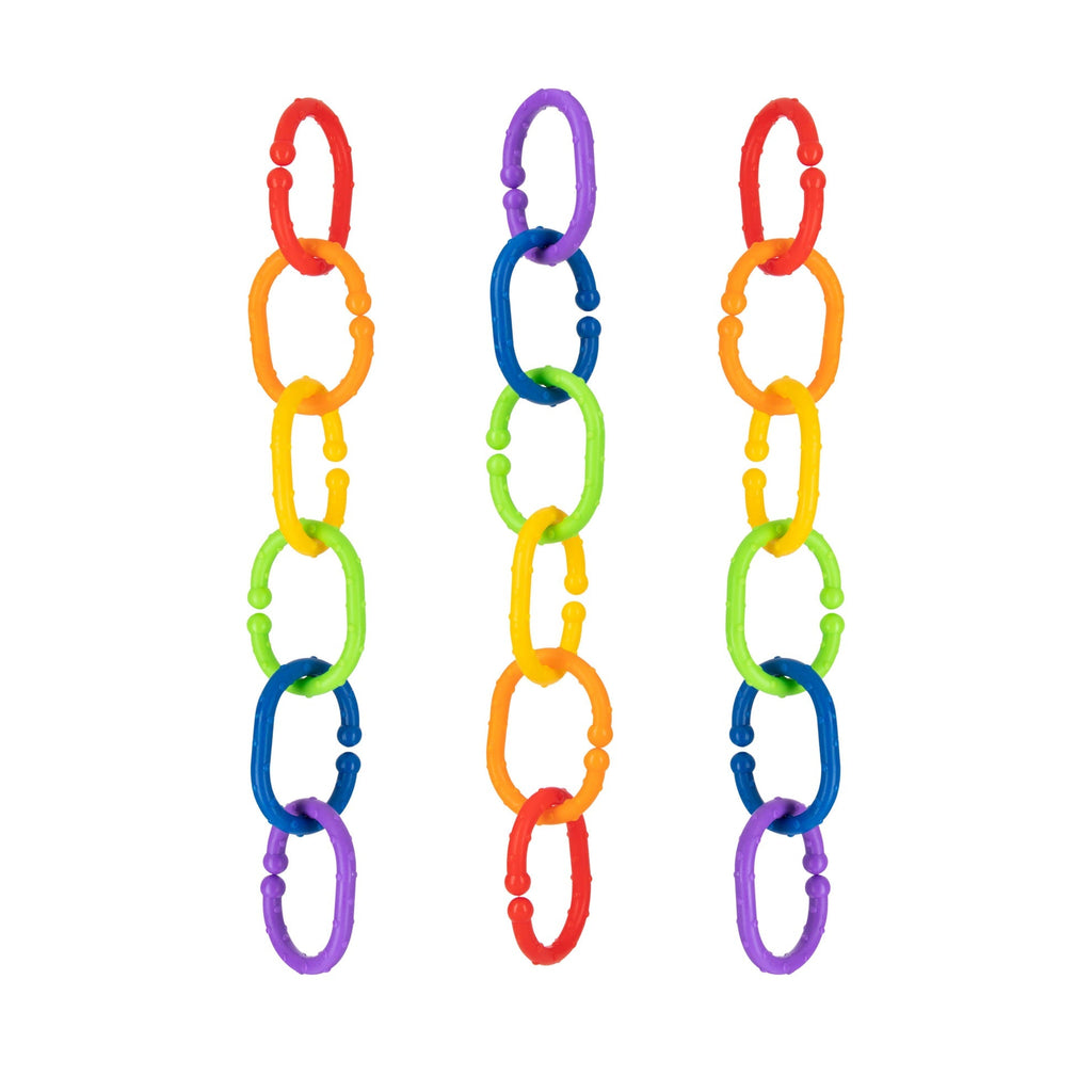 Linkables Teething Toys - Primary Colors - 18 pack (BIHH)