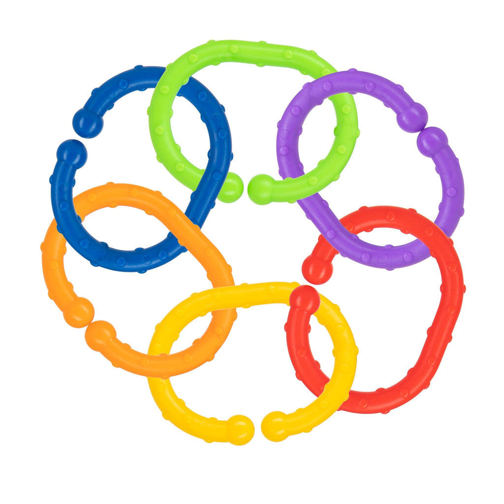 Linkables Teething Toys - Primary Colors - 18 pack (BIHH)