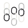 Linkables Teething Toys - Black, Grey, & White - 18 pack (NG5I)