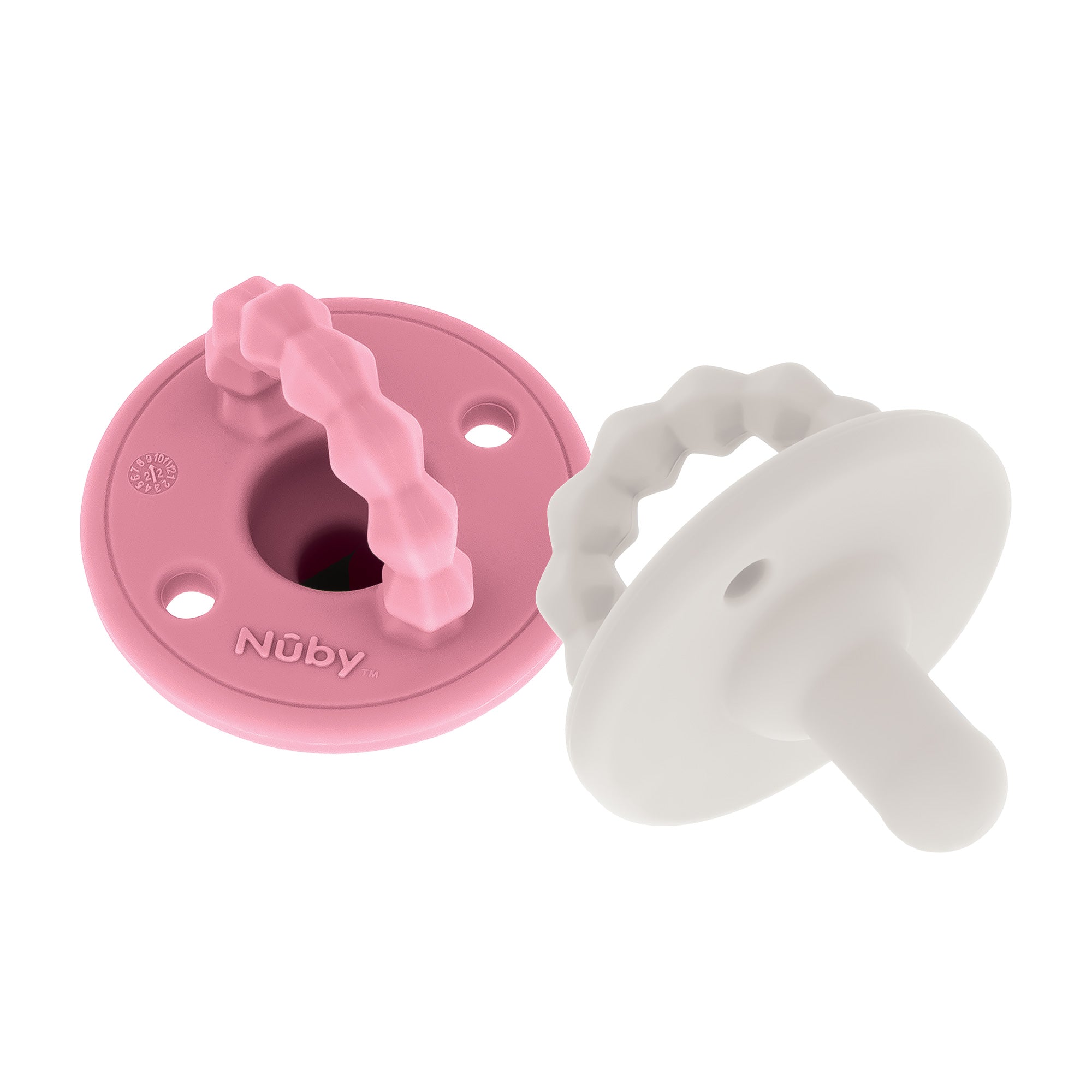 Silicone Softees Pacifier & Teether (2 Pack) (O3ZK)