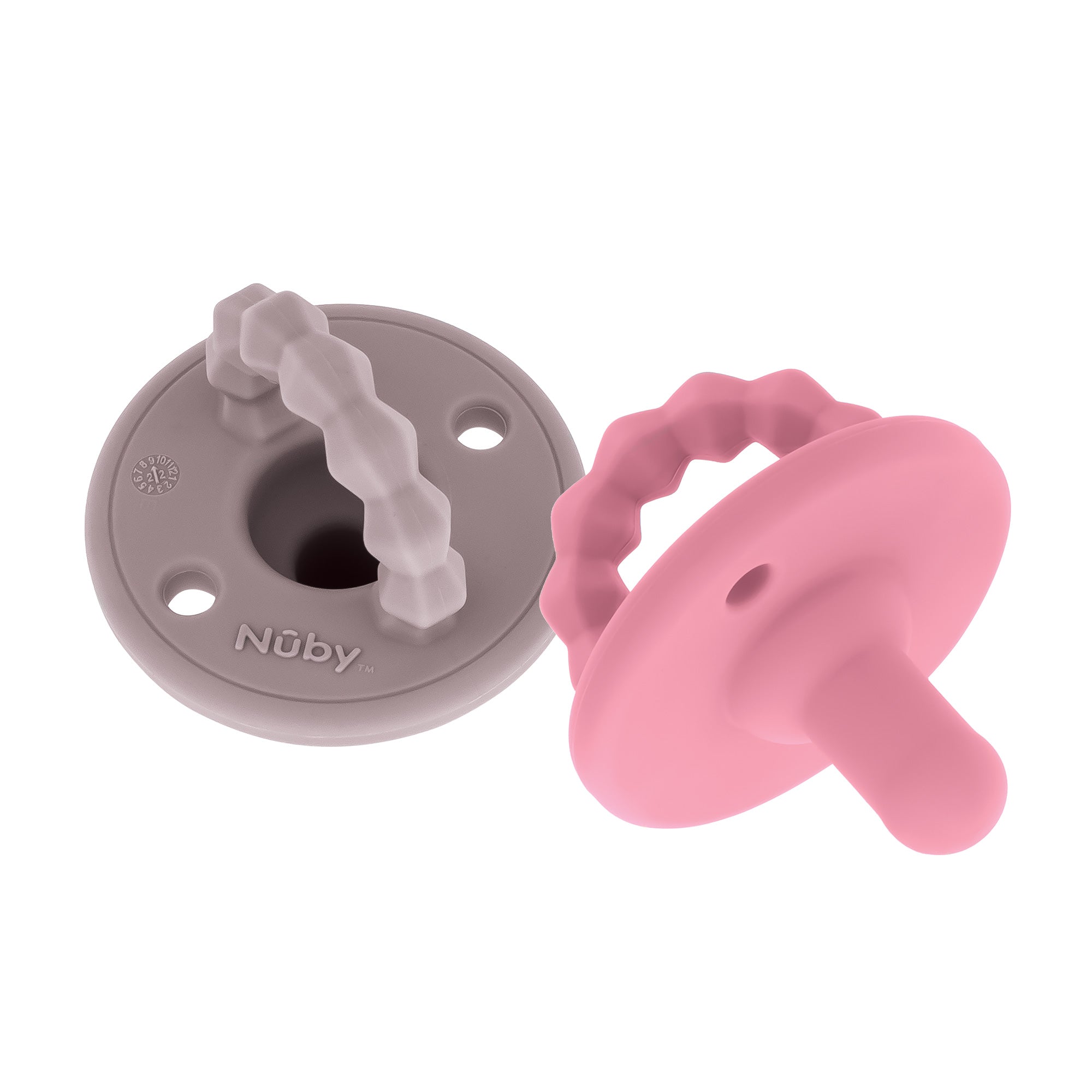 Silicone Softees Pacifier & Teether (2 Pack) (O3ZK)