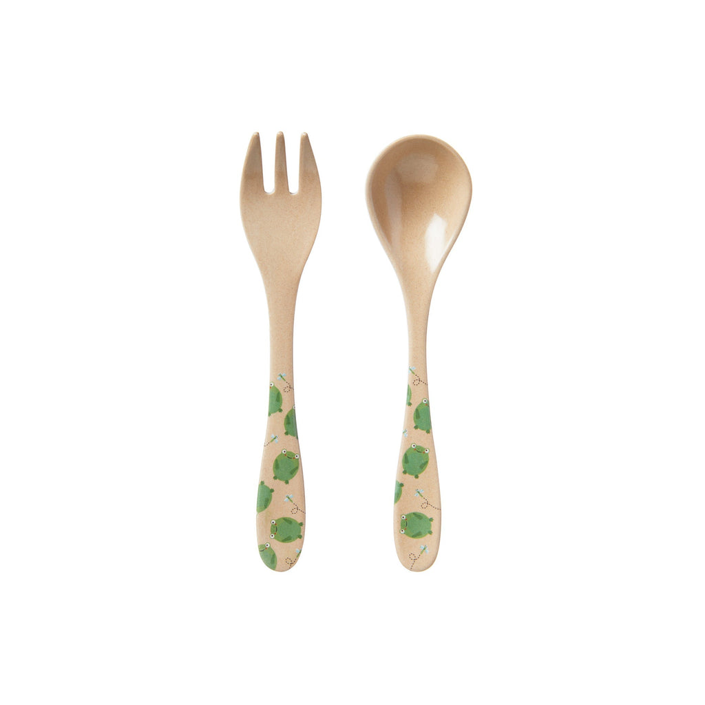 Eco Rice Husk Spoon & Fork Set (LSEG)