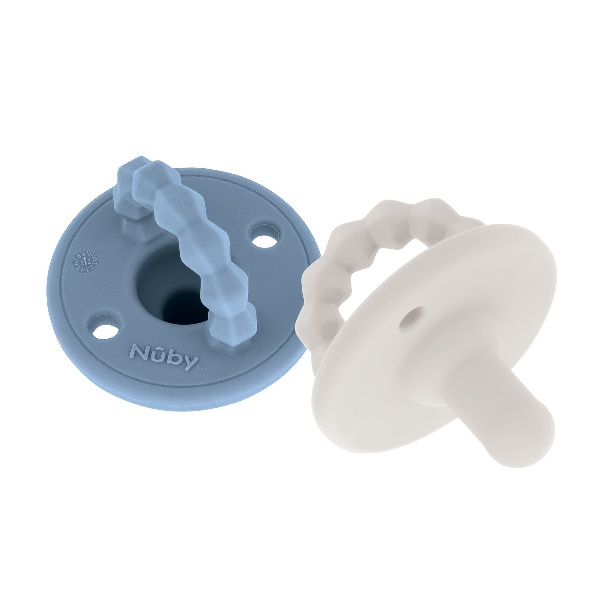 Silicone Softees Pacifier & Teether (2 Pack) (O3ZK)