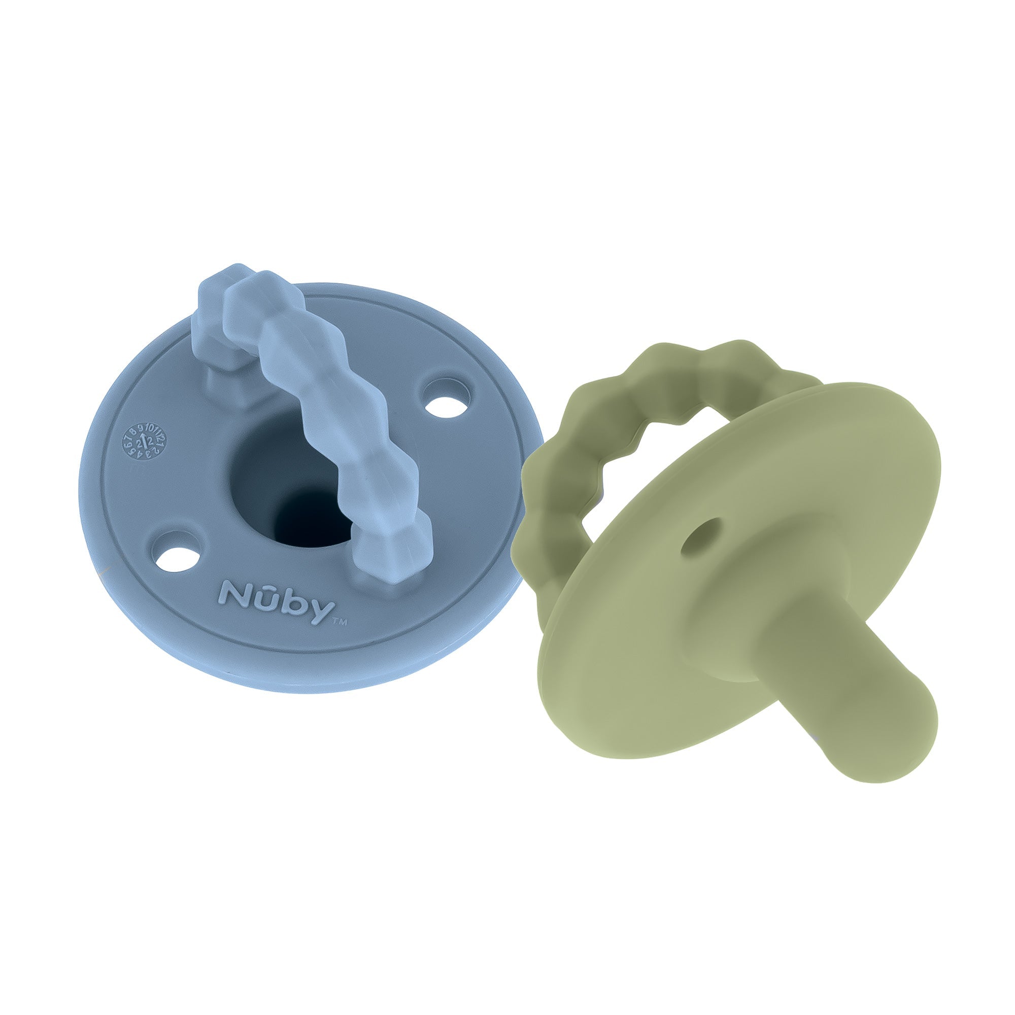 Silicone Softees Pacifier & Teether (2 Pack) (O3ZK)