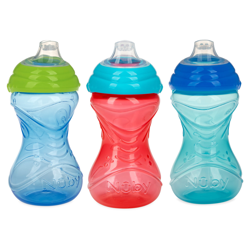 Clik-It Soft Spout Easy Grip Sippy Cup (3 Pack) (ZCLF)