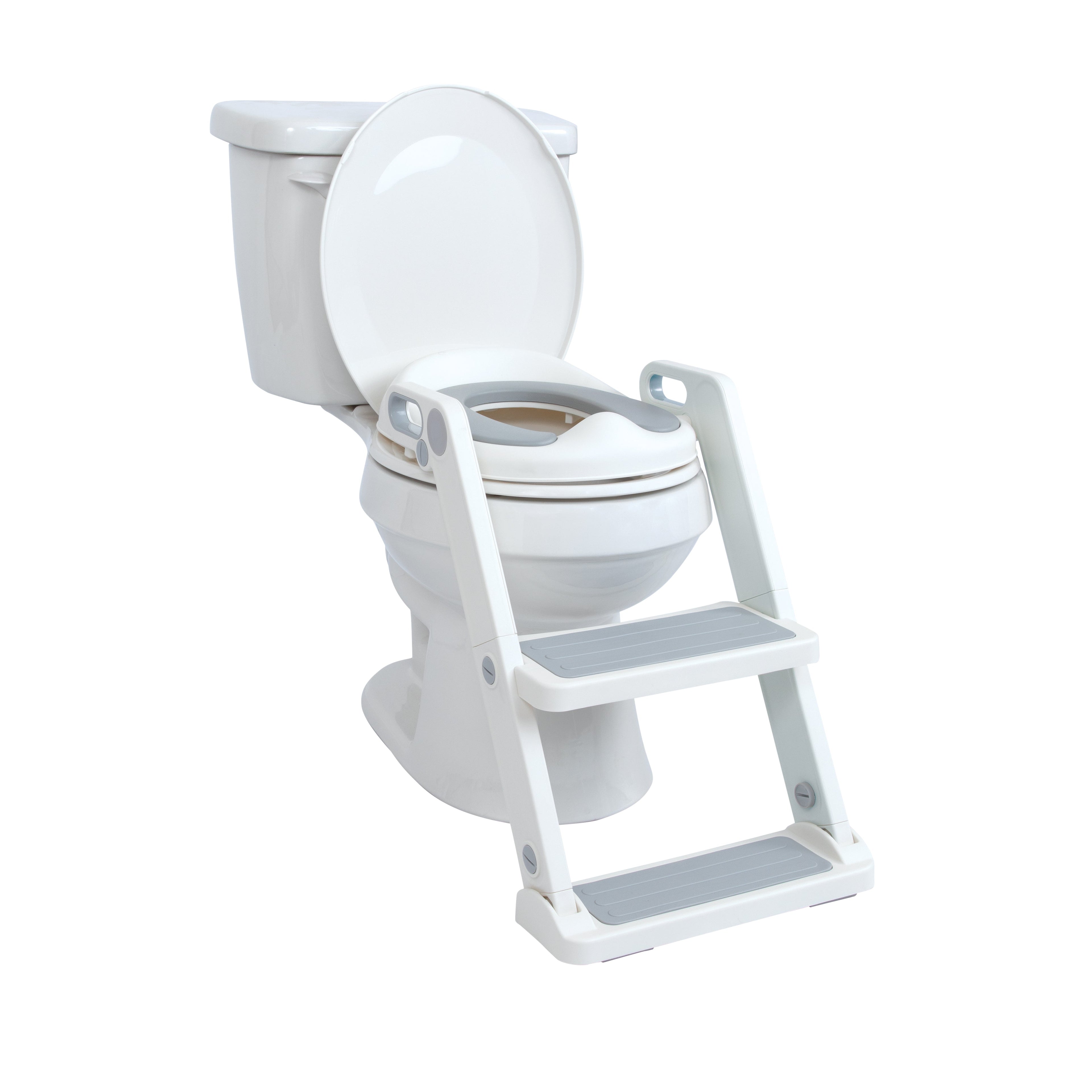 All-in-One Potty Seat Topper with Ladder | Grey (E4DO)