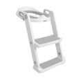 All-in-One Potty Seat Topper with Ladder | Grey (FGXM)