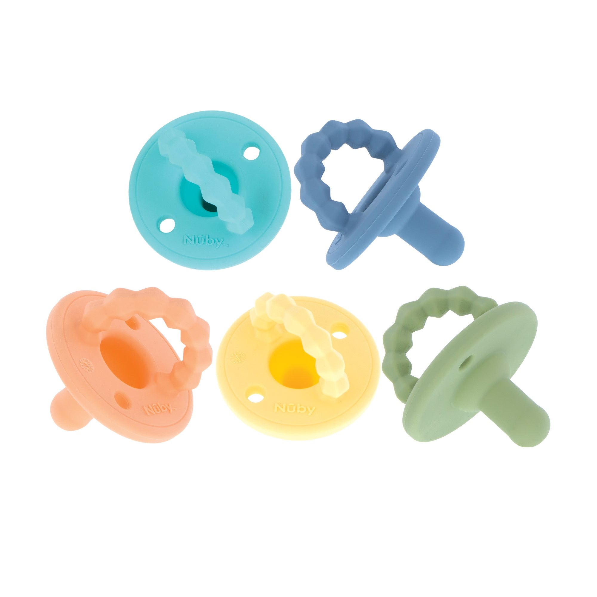Silicone Softees Pacifier & Teether (5 Pack) (VD6I)