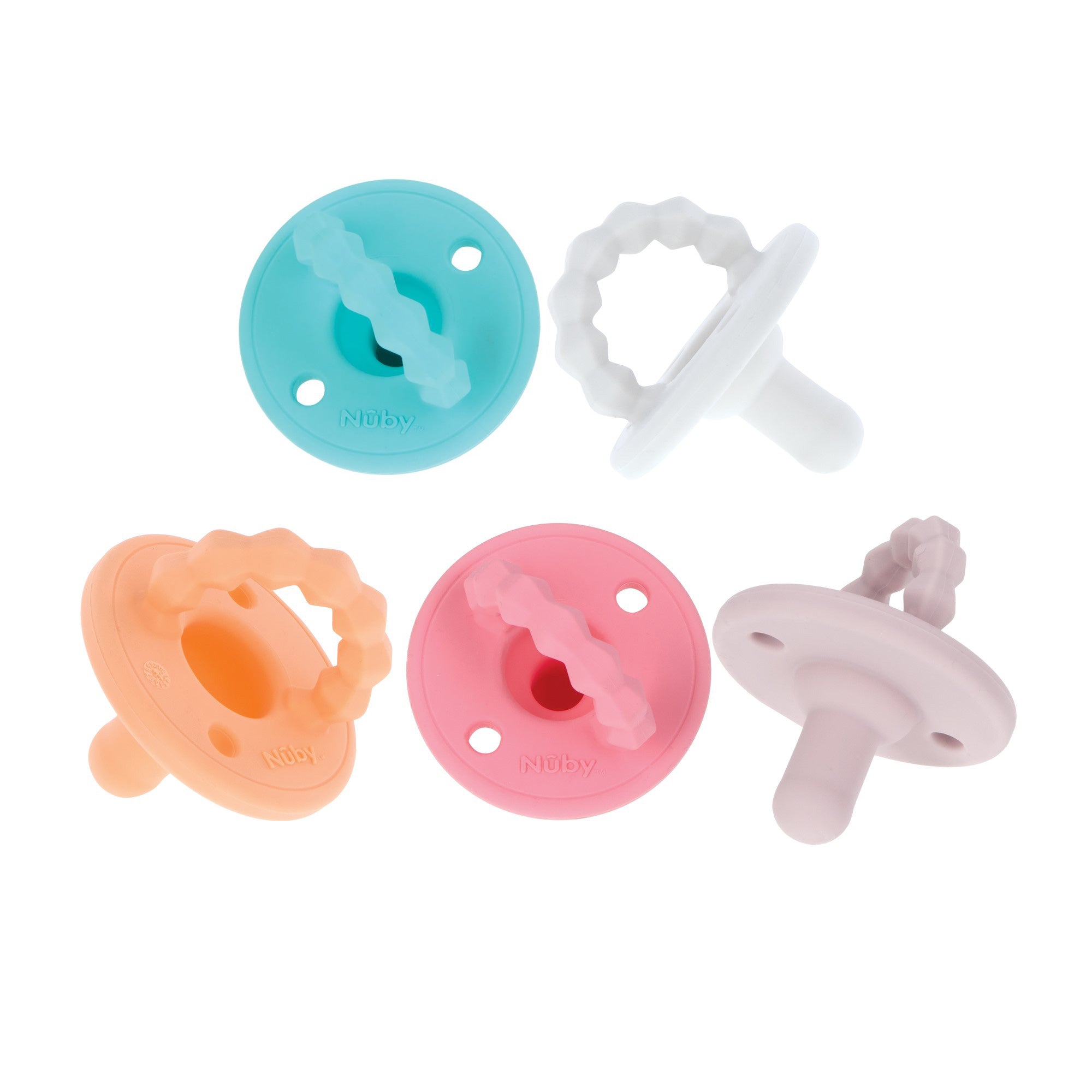 Silicone Softees Pacifier & Teether (5 Pack) (VD6I)