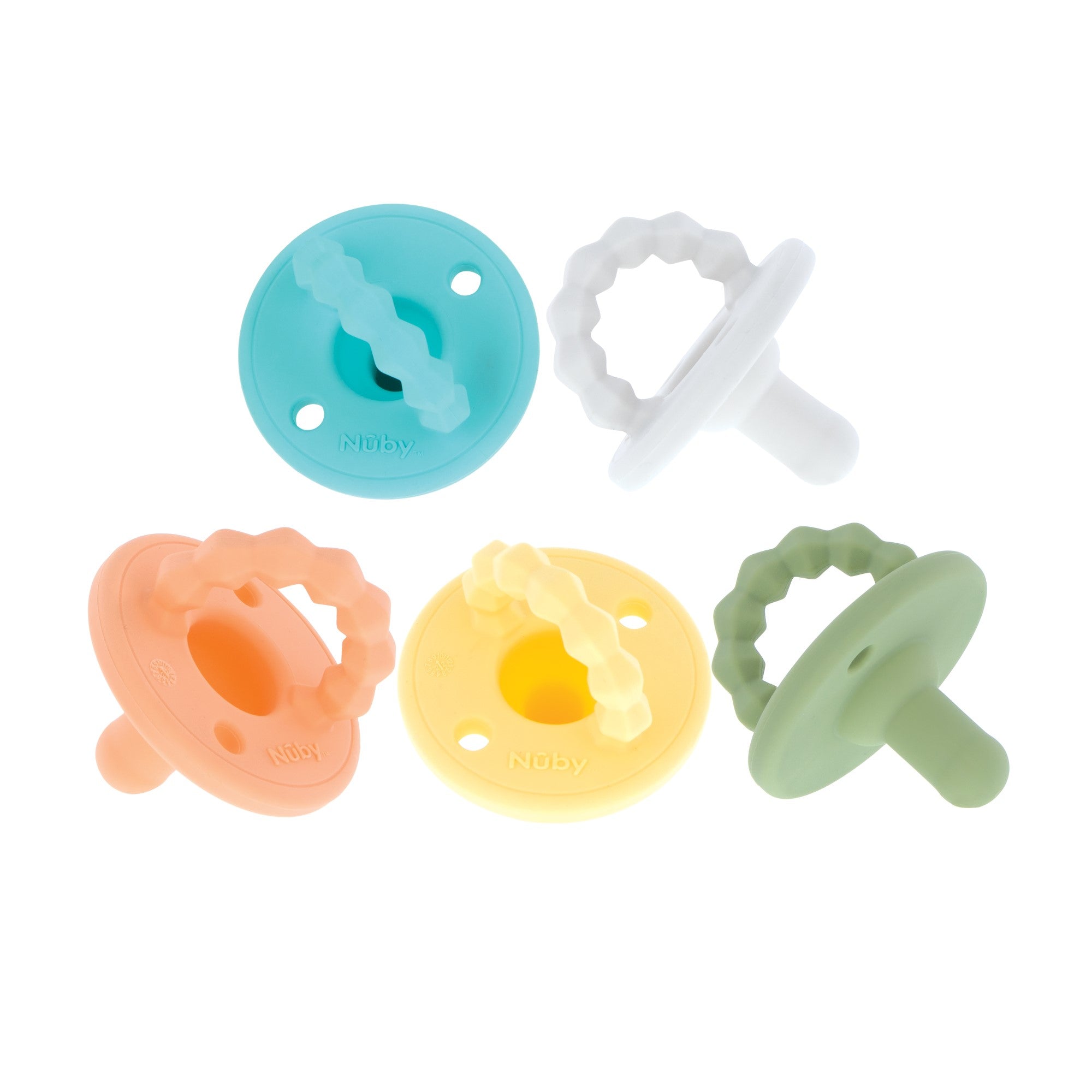 Silicone Softees Pacifier & Teether (5 Pack) (VD6I)