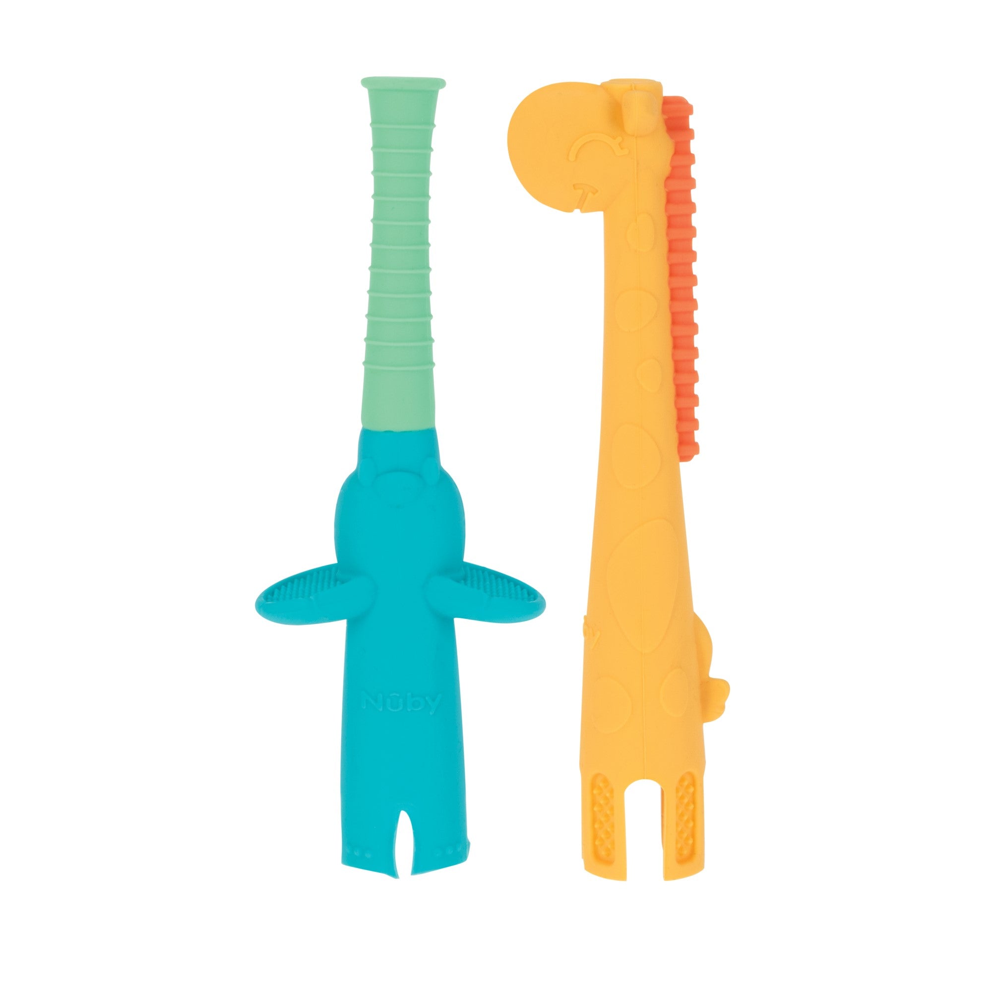 Sensory Tube Teethers (2 Pack) | Aqua & Yellow (2M6Z)