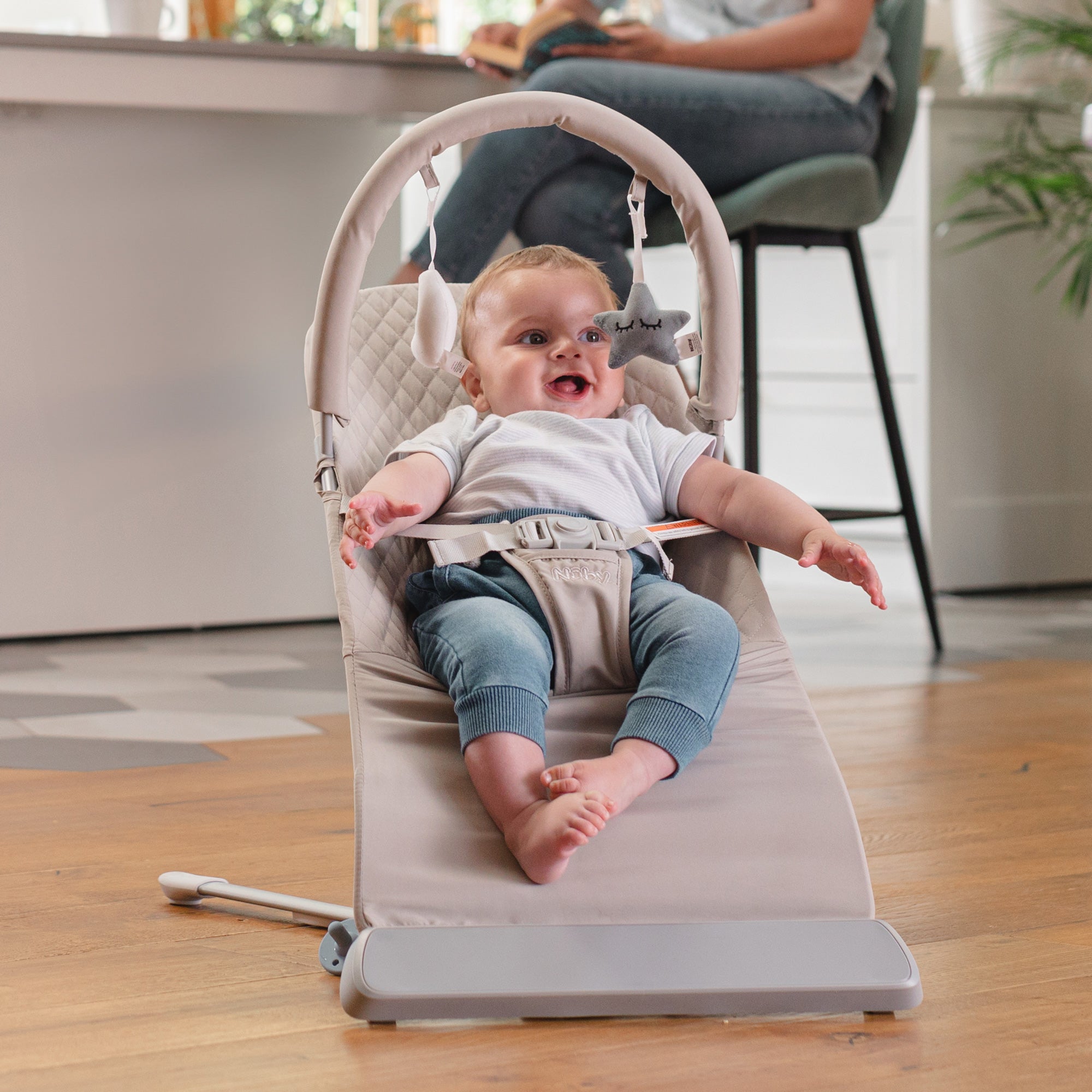 Baby Bouncer Seat | Grey (V5X6)