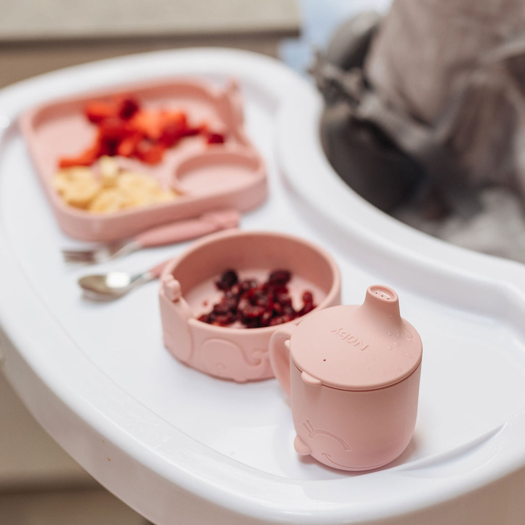 Animal Friends 6-Piece Dinnerware Set - Pink Whale (JU6D)