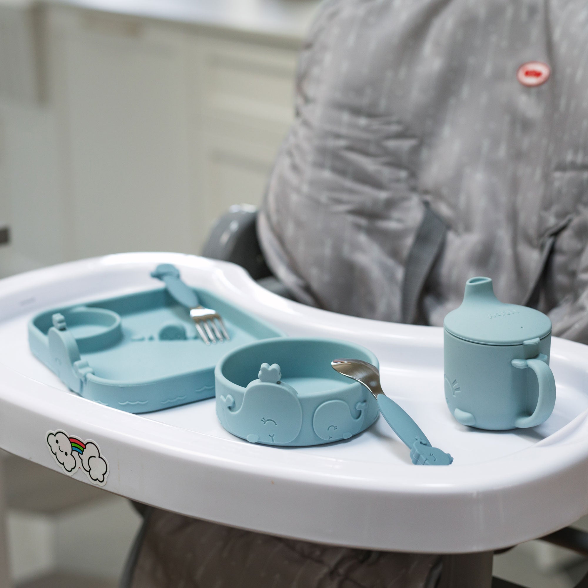 Animal Friends Silicone & Stainless Steel Utensils (MCMJ)
