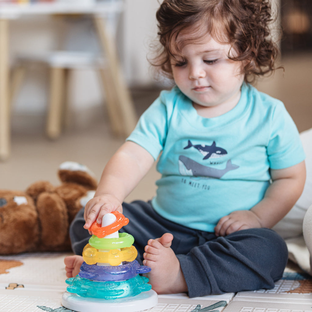 IcyBite Ocean Rings Teething and Stacking Toy (B13D)
