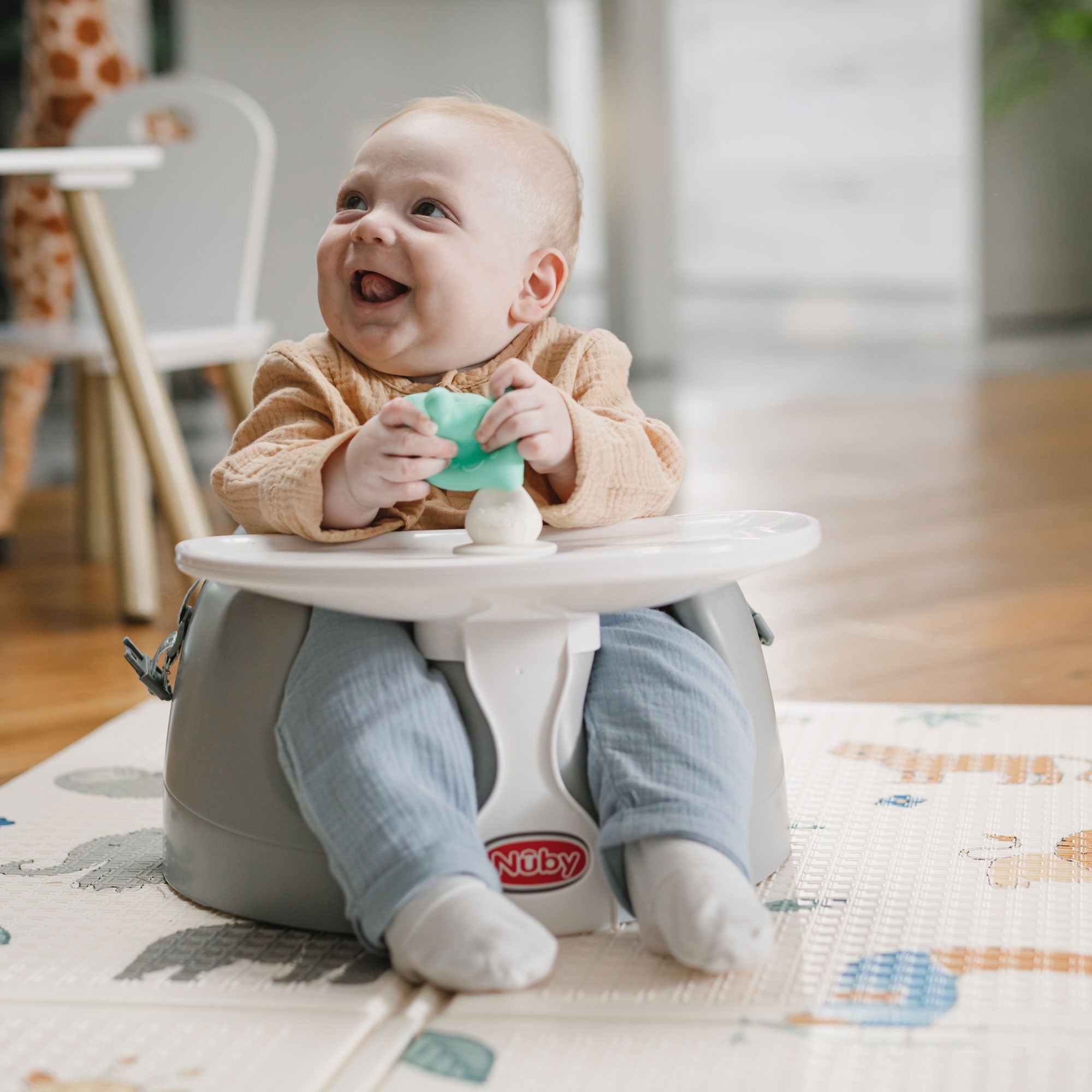 Mushroom Bobble Head Teether Toy (WMRT)