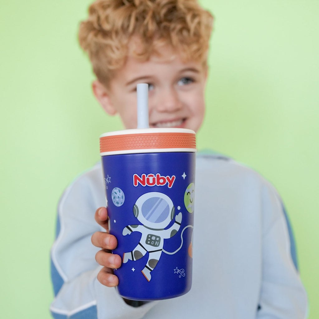 Thirsty Kids Flexstraw Stainless Steel Cup | Astronaut (FGSX)