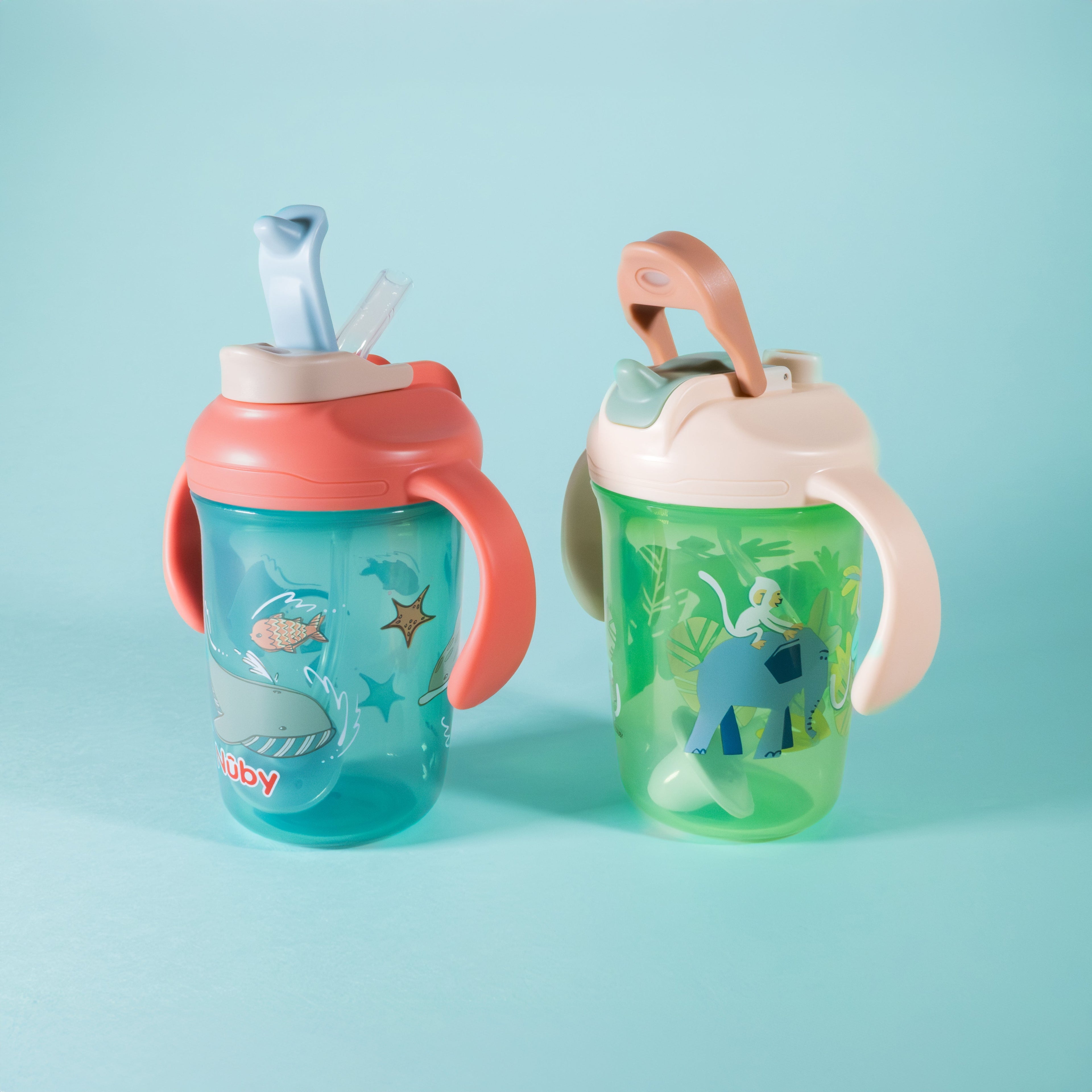 2-in-1 Toddler Cup (2 Pack) | Jungle & Ocean (WYSF)