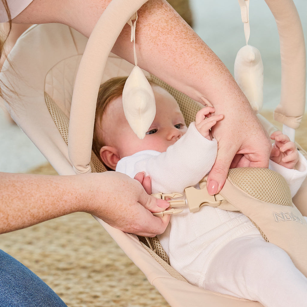 Deluxe Baby Bouncer Seat | Khaki (4HH0)