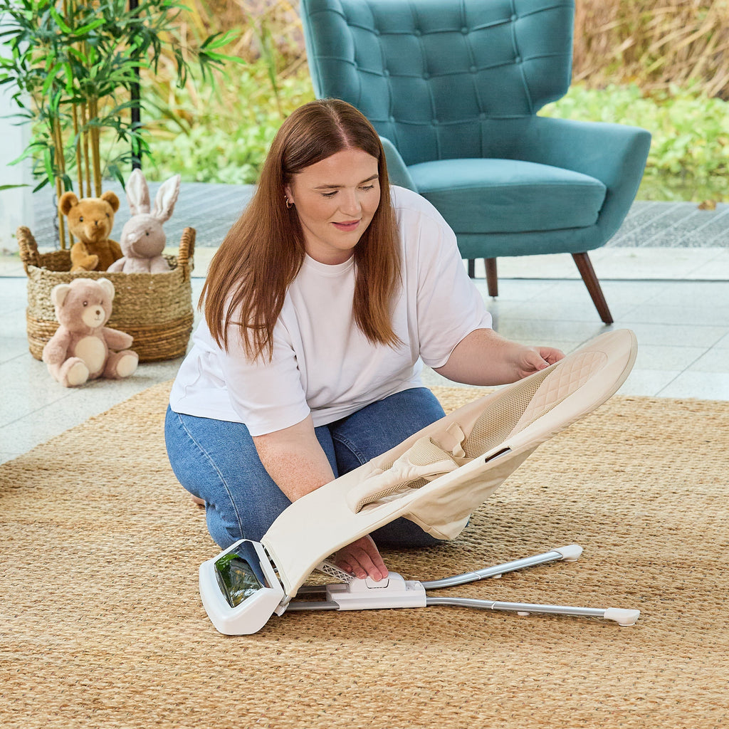 Deluxe Baby Bouncer Seat | Khaki (4HH0)