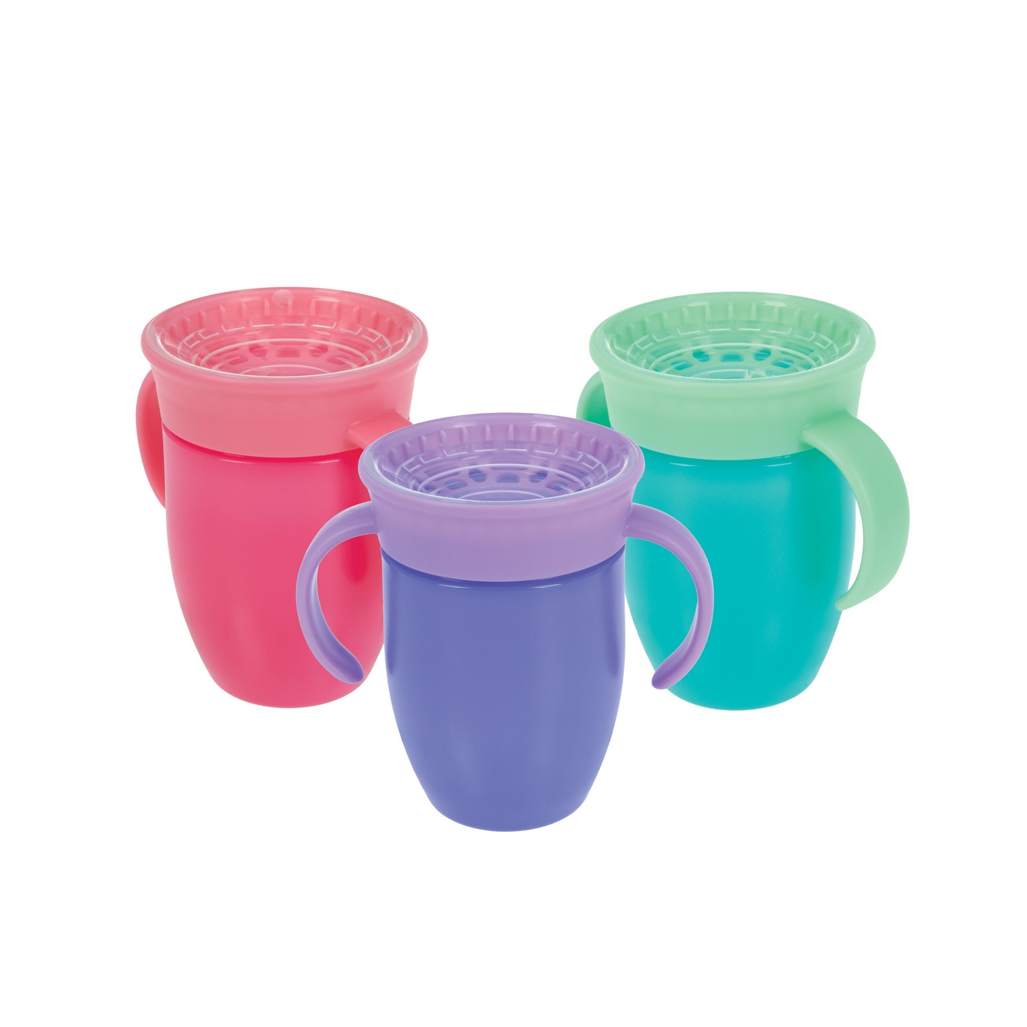 360 Wonder Cup with Handles (3 Pack - 5 oz) | Purple/Pink/Aqua (OQ5Y)