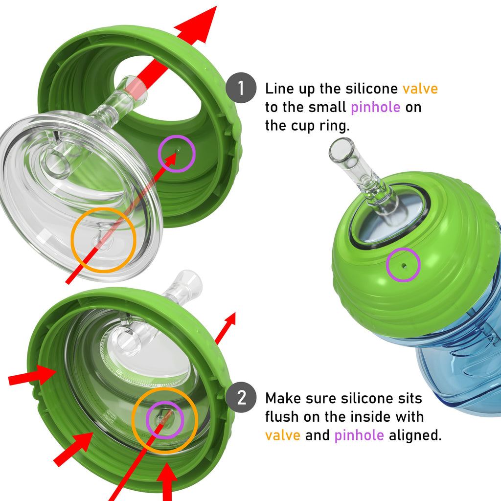 Clik-It Flex Straw Leakproof Sippy Cup (3 Pack) (BBX3)