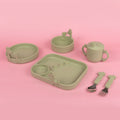 Animal Friends 6-Piece Dinnerware Set - Green Giraffe (36UP)