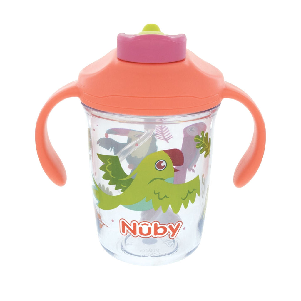 2-Handle Multi-Function Flip-It Cup | Tropical Birds (1JZ6)