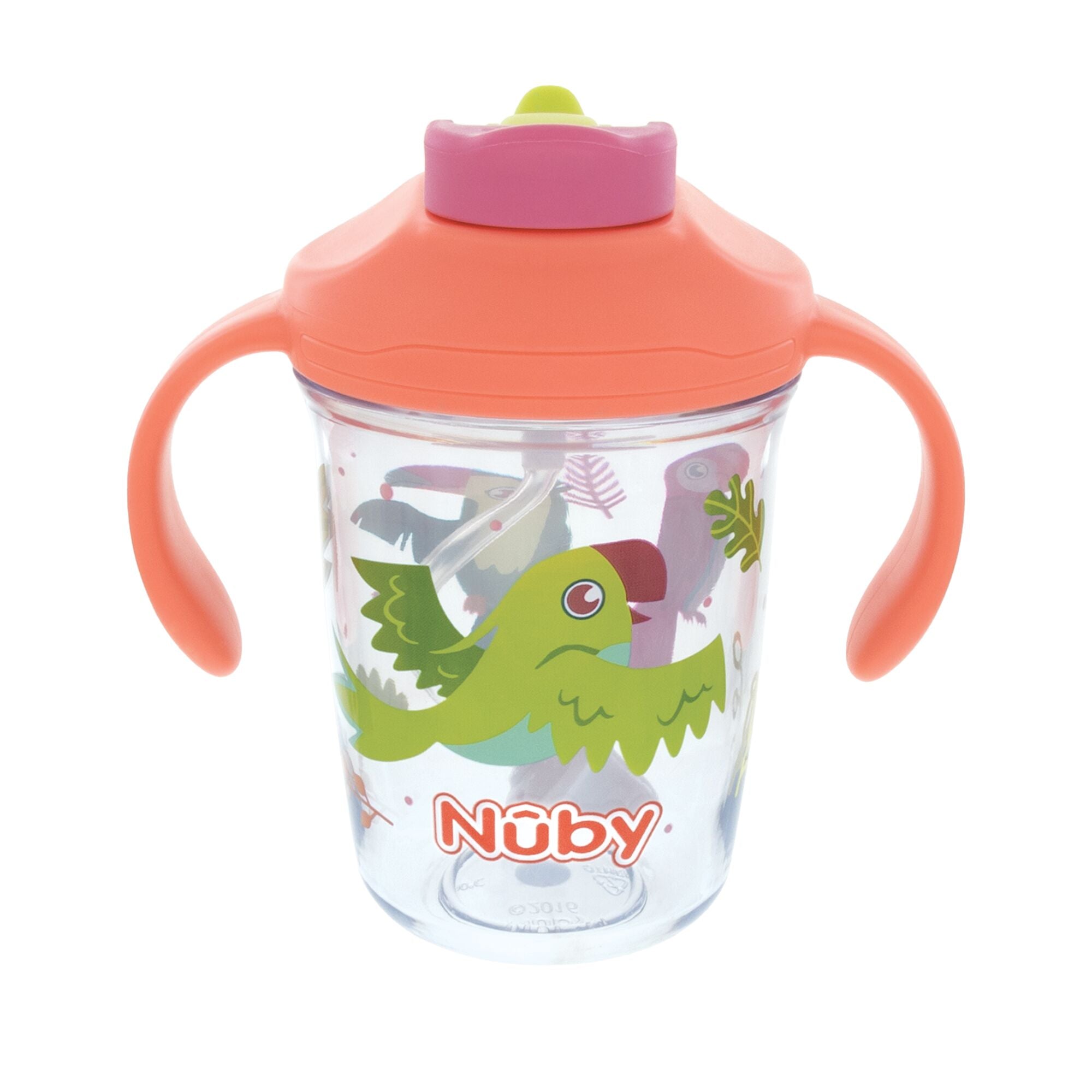 2-Handle Multi-Function Flip-It Cup | Tropical Birds (1JZ6)
