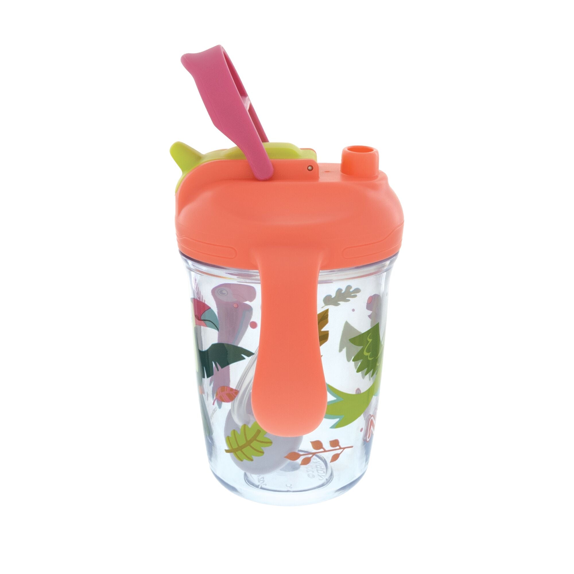 2-Handle Multi-Function Flip-It Cup | Tropical Birds (1JZ6)