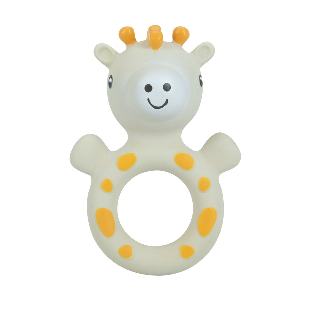 Jackie the Giraffe Natural Rubber Teething Ring | Giraffe (E1QV)