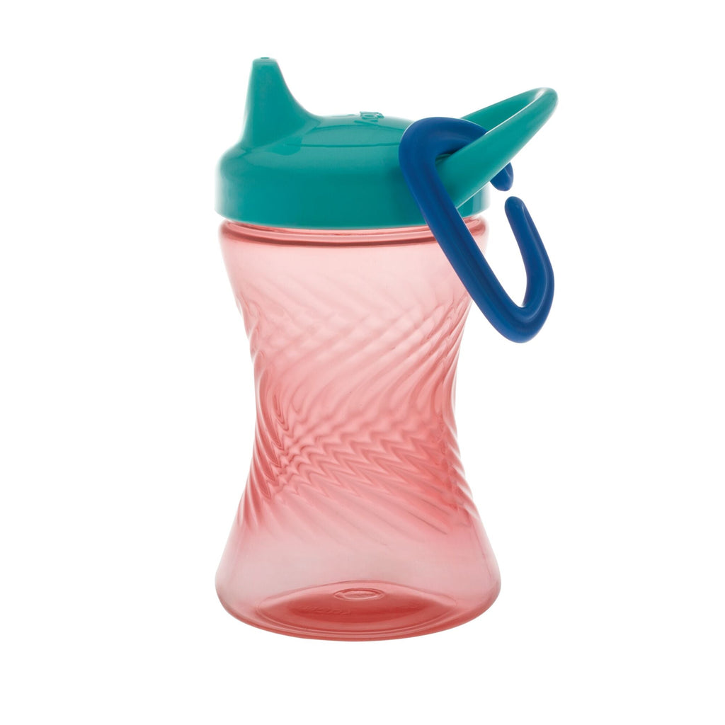 Hard Spout Sippy Cup with Carabiner (3 Pack) | Aqua/Red/Green (SYKH)