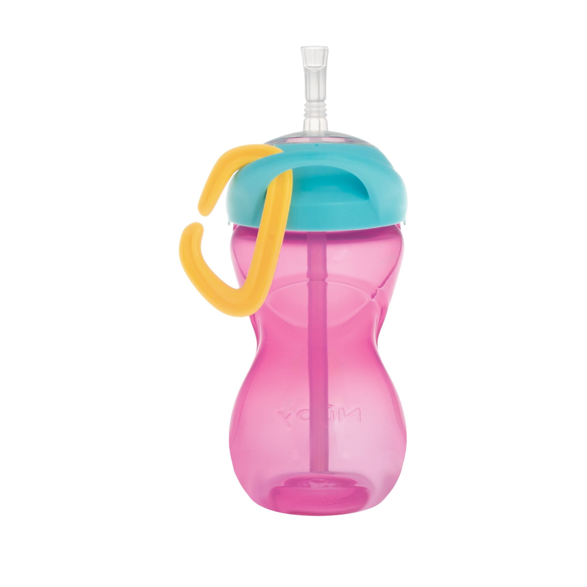 Clik-it Travel Straw Cup with Carabiner (3 Pack) | Aqua/Pink/Purple (HFVL)