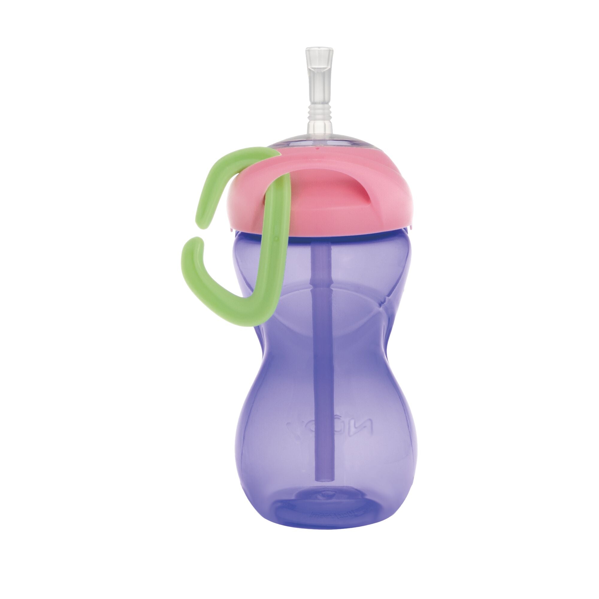 Clik-it Travel Straw Cup with Carabiner (3 Pack) | Aqua/Pink/Purple (HFVL)