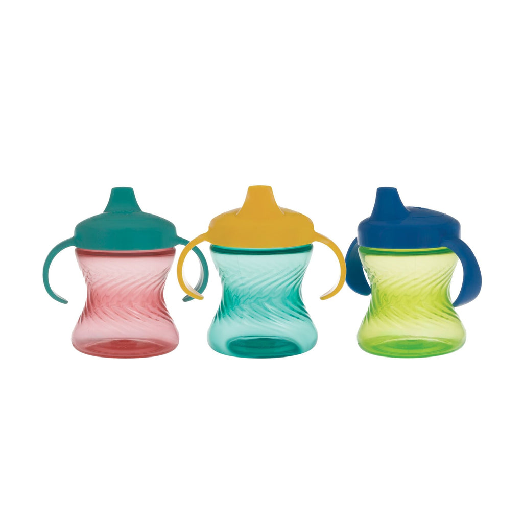 2-Handle Hard Spout Sippy Cup (3 Pack) | Aqua/Red/Green (BOPO)
