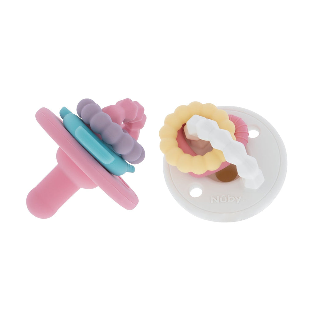 Silicone Charms (2 Pack) | Pink/White (K7KK)