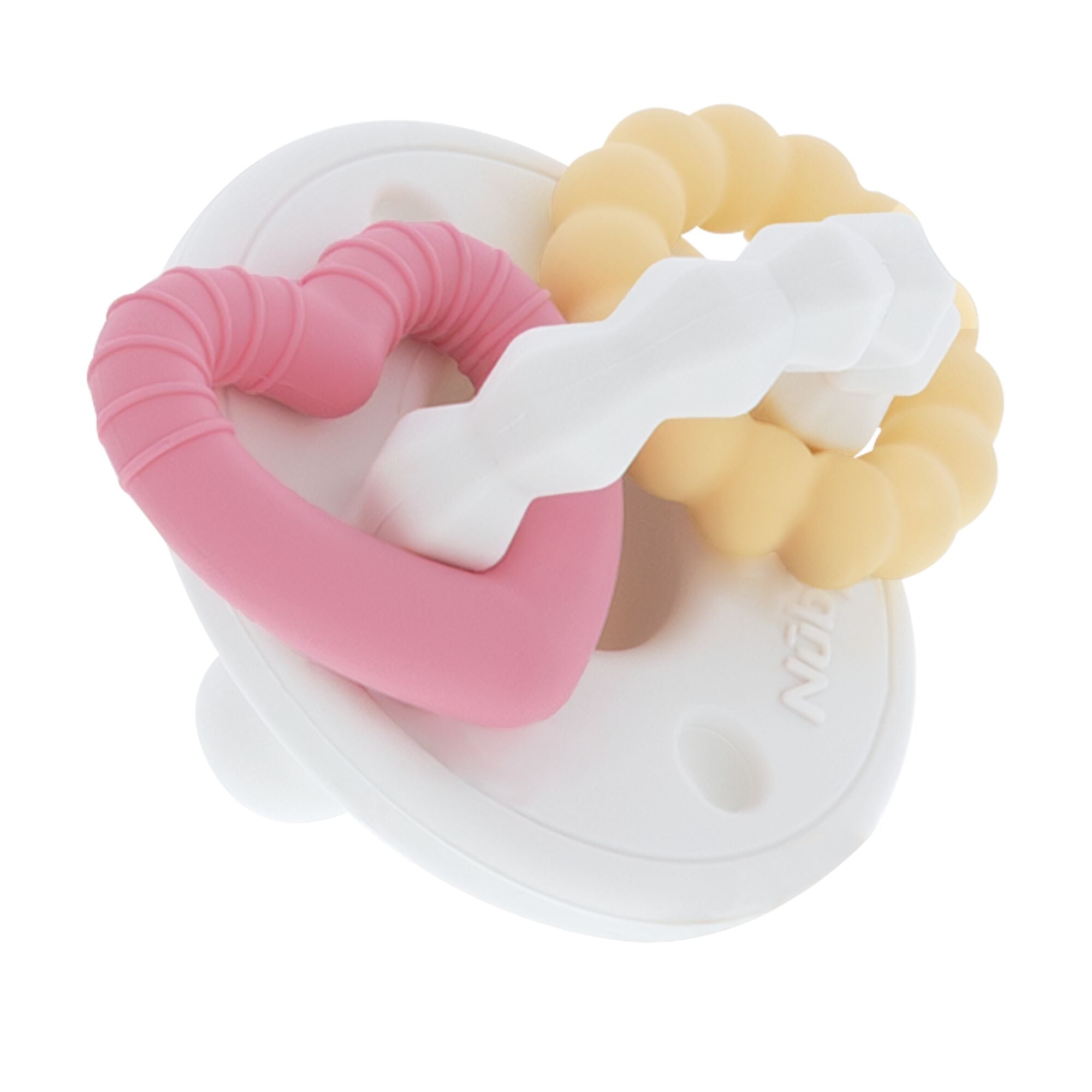 Silicone Charms (2 Pack) | Pink/White (K7KK)