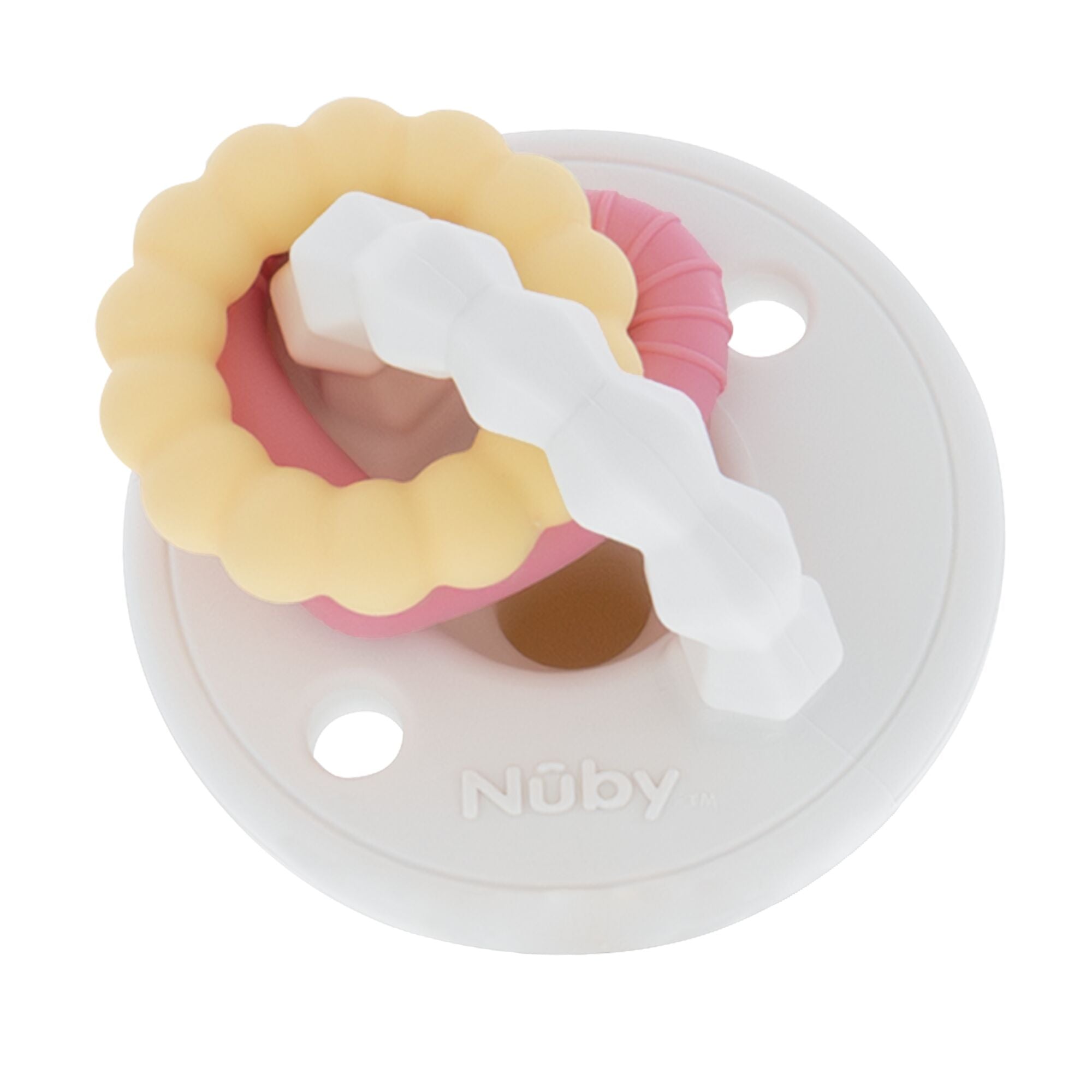 Silicone Charms (2 Pack) | Pink/White (K7KK)