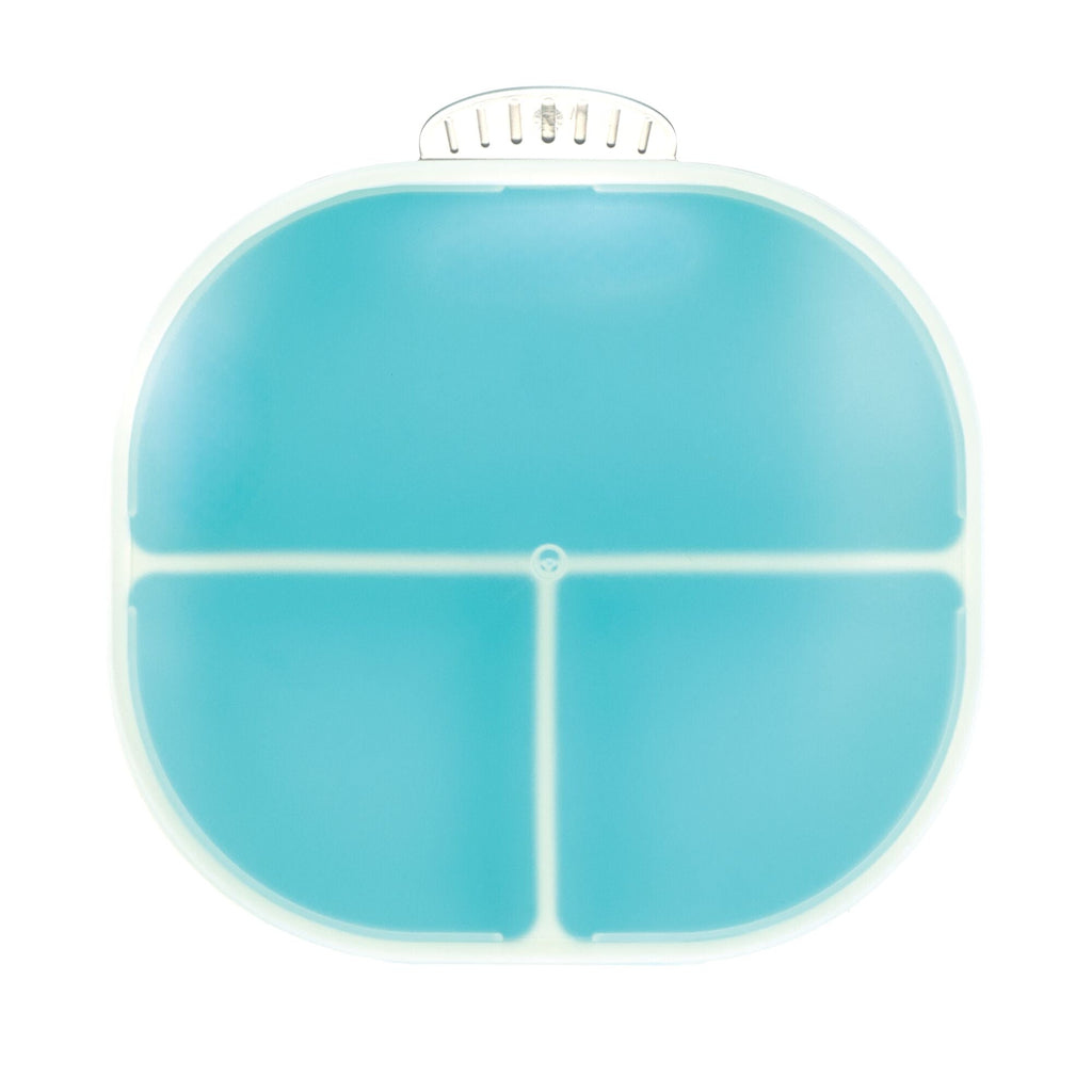 Rectangular Silicone Suction Plate (2 Pack) | Coral / Aqua (CXJN)