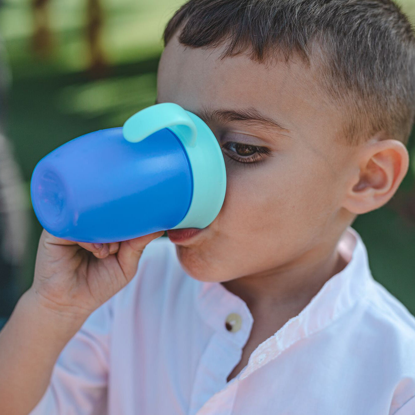 360 Wonder Cup with Handles (3 Pack - 5 oz) | Blue/Red/Aqua (R3GQ)