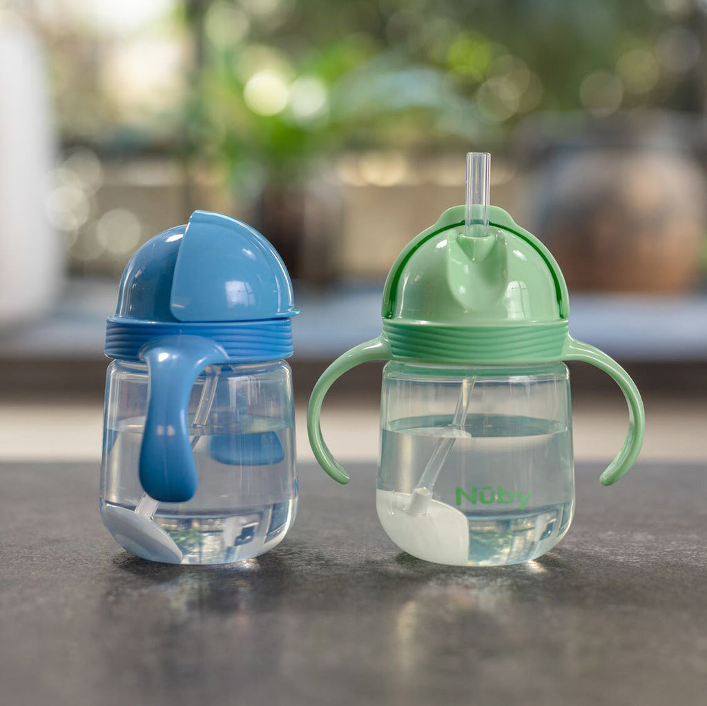 Clik-it Flip-It Straw Cup (2 Pack) | Light Blue/Aqua (1DI1)
