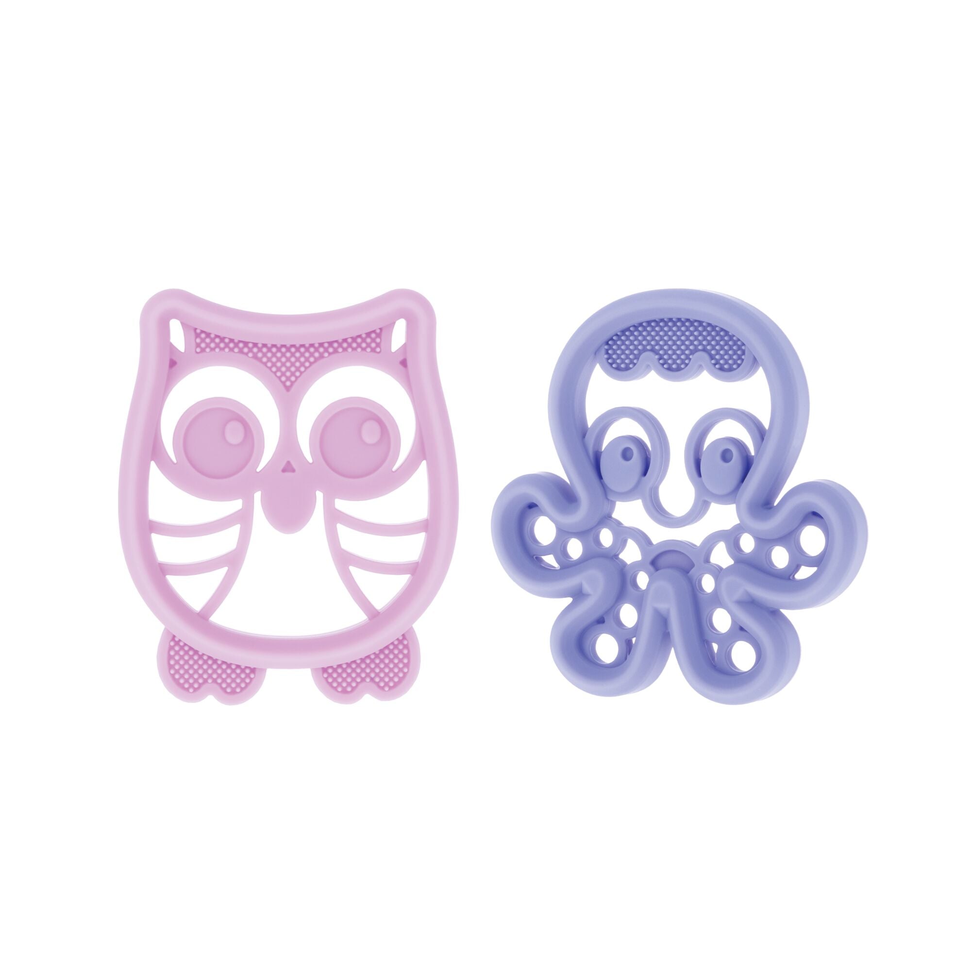 Silicone Mini Teethers (2 Pack) | Owl & Octopus (BFPI)