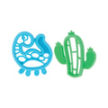 Silicone Mini Teethers (2 Pack) | Dino & Cactus (QG1I)