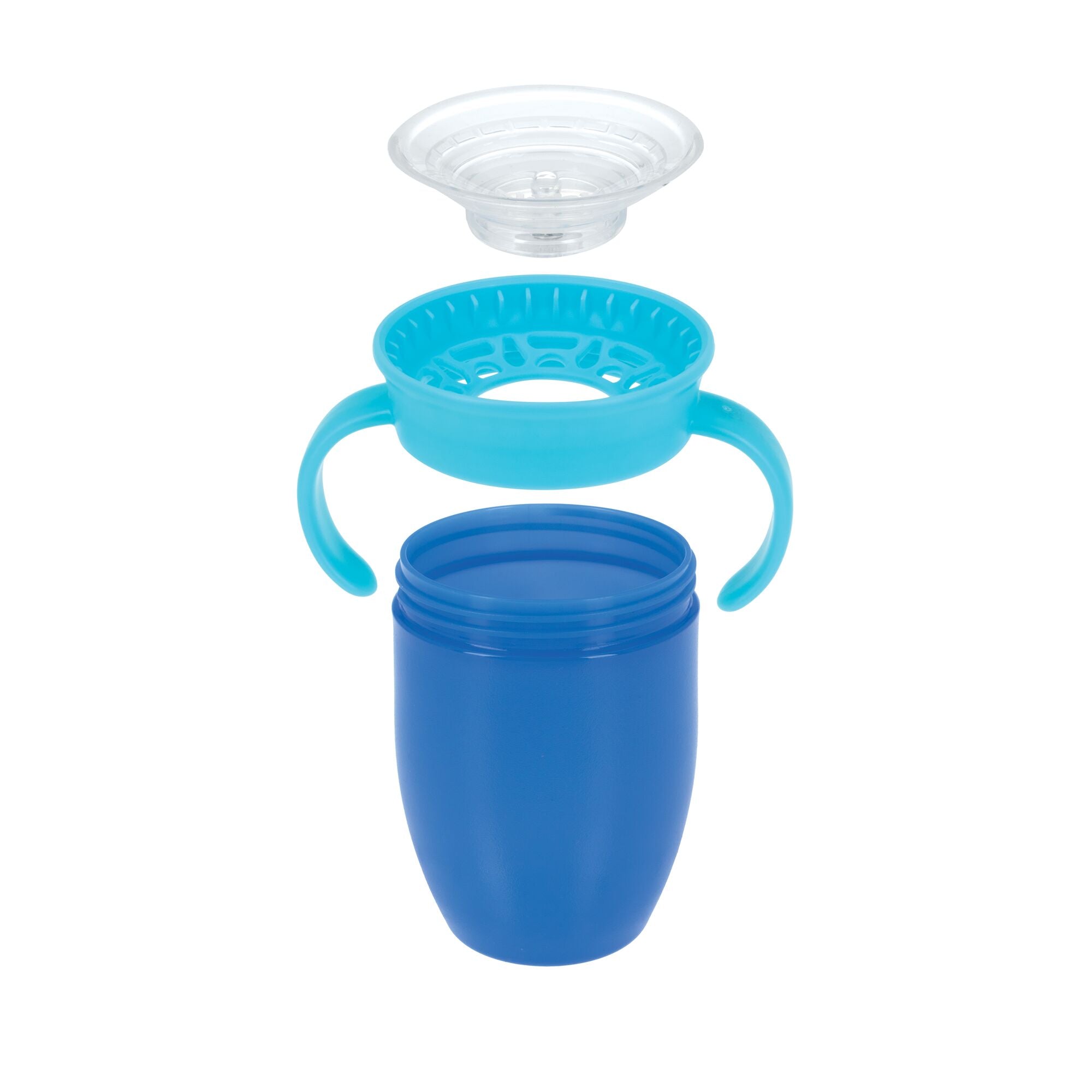 360 Wonder Cup with Handles (2 Pack - 7 oz) | Blue/Red (J1WI)