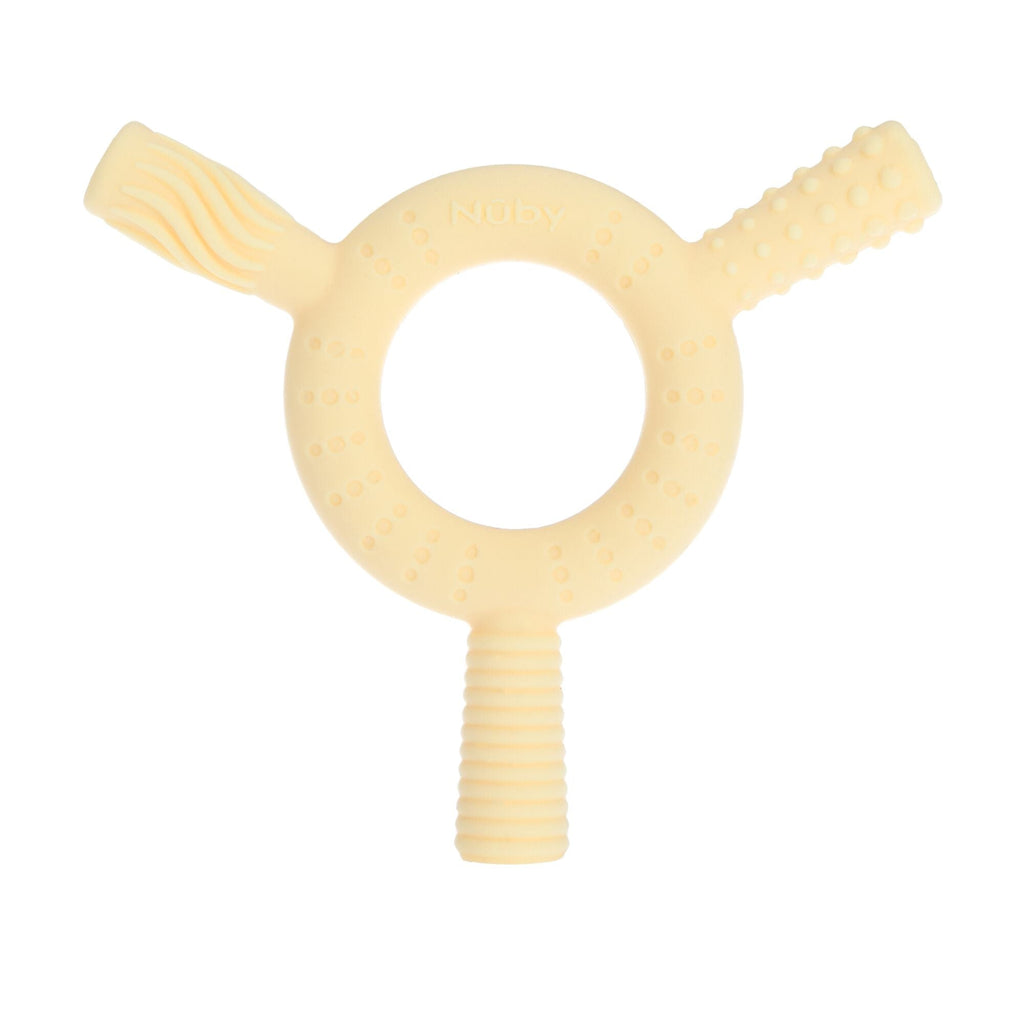 Hollow Sensory Tube Teethers | Green/Yellow (3Q00)