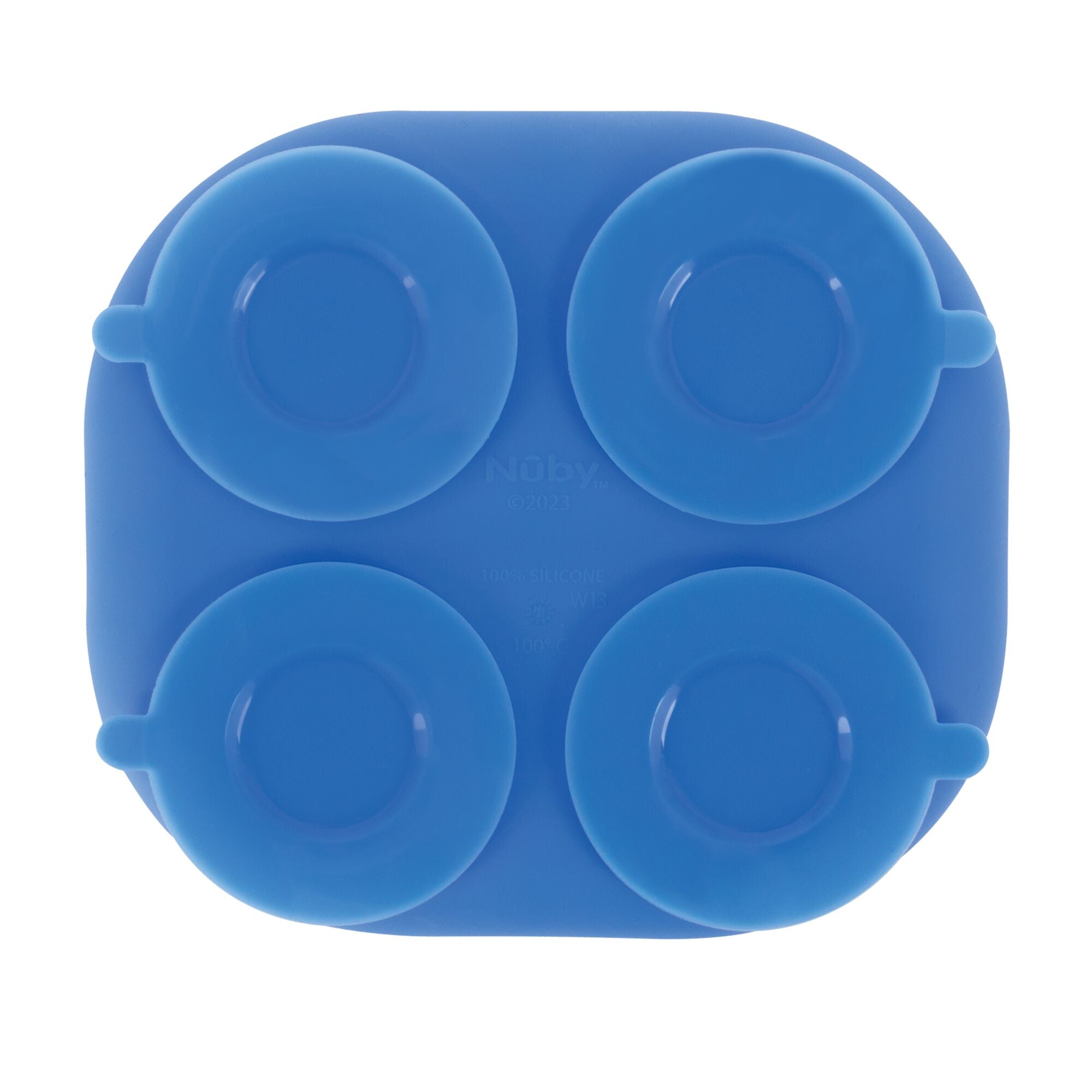 Rectangular Silicone Suction Plate (2 Pack) | Yellow / Blue (L1FA)