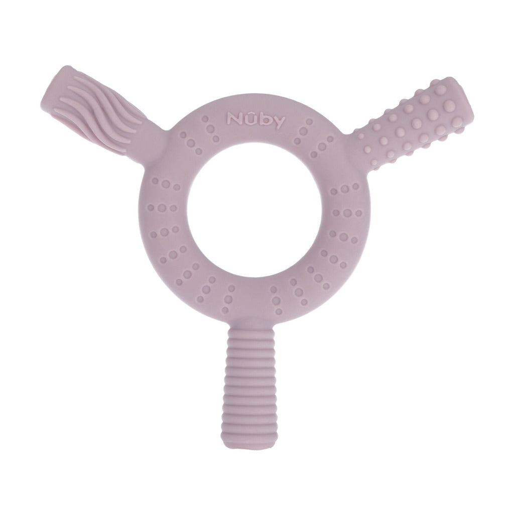 Hollow Sensory Tube Teethers | Pink/Plum (HRLV)