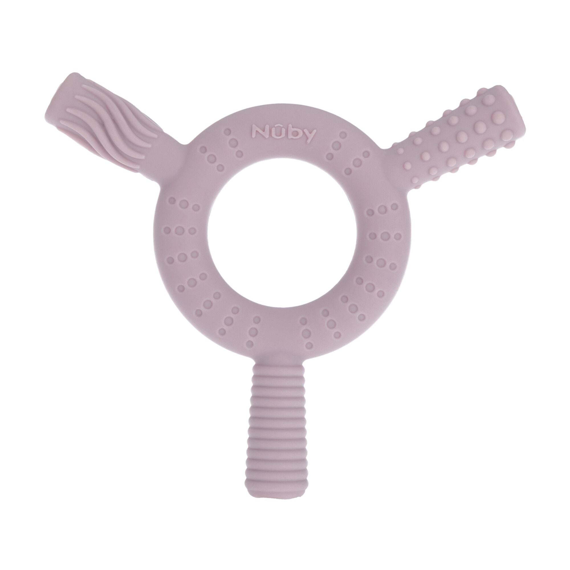 Hollow Sensory Tube Teethers | Pink/Plum (HRLV)