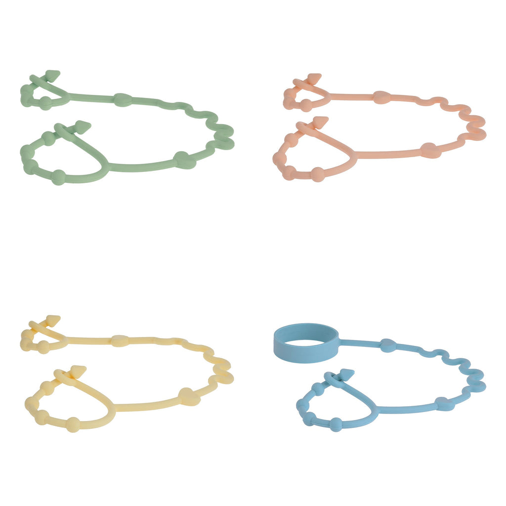 Pacifier & Bottle Bungee Set (4 Pack) (IFJ6)